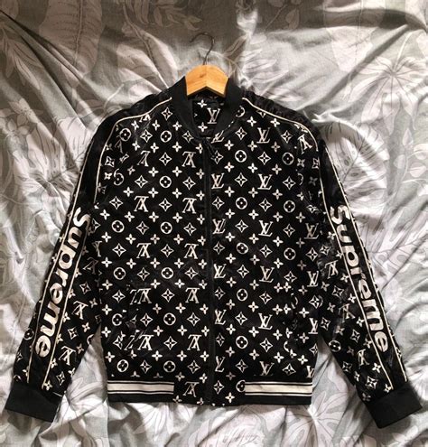 supreme x lv parka|supreme x louis vuitton jacket.